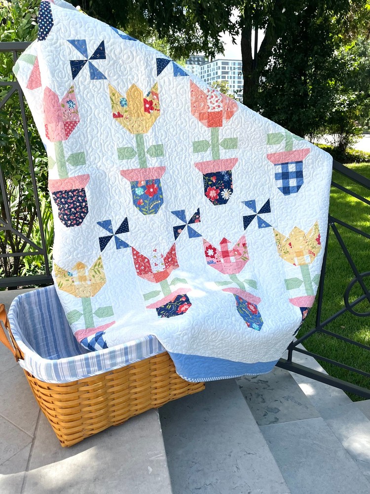 Blooming Pots Quilt Pattern PASTRY SHOP QUILTS