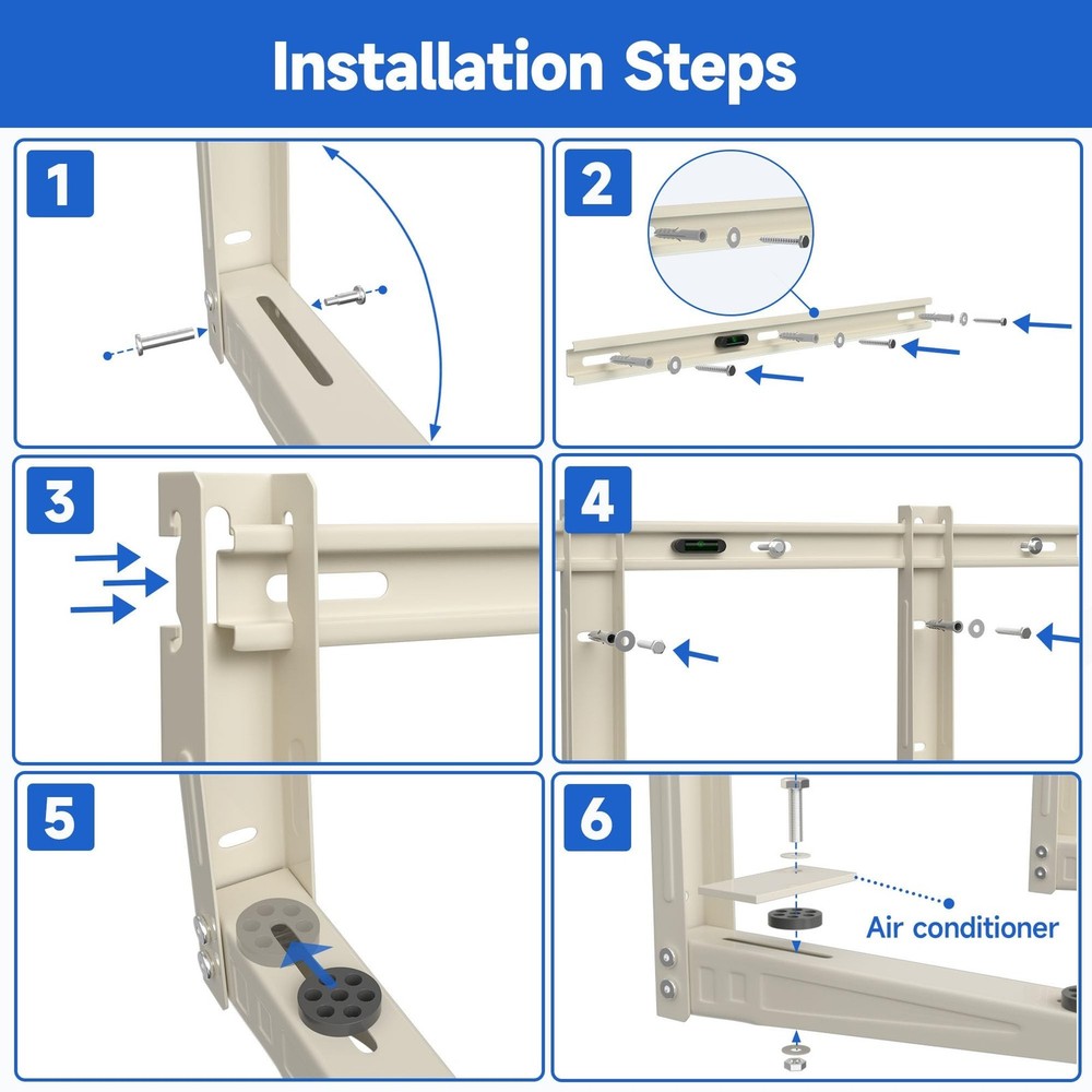 Mini Split Air Conditioner Bracket: Wall Mount for Ductless Mini Split AC/Hea...