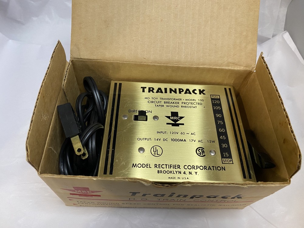 MRC Train pack HO Train Control Model 100 USA Model Rectifier Corp