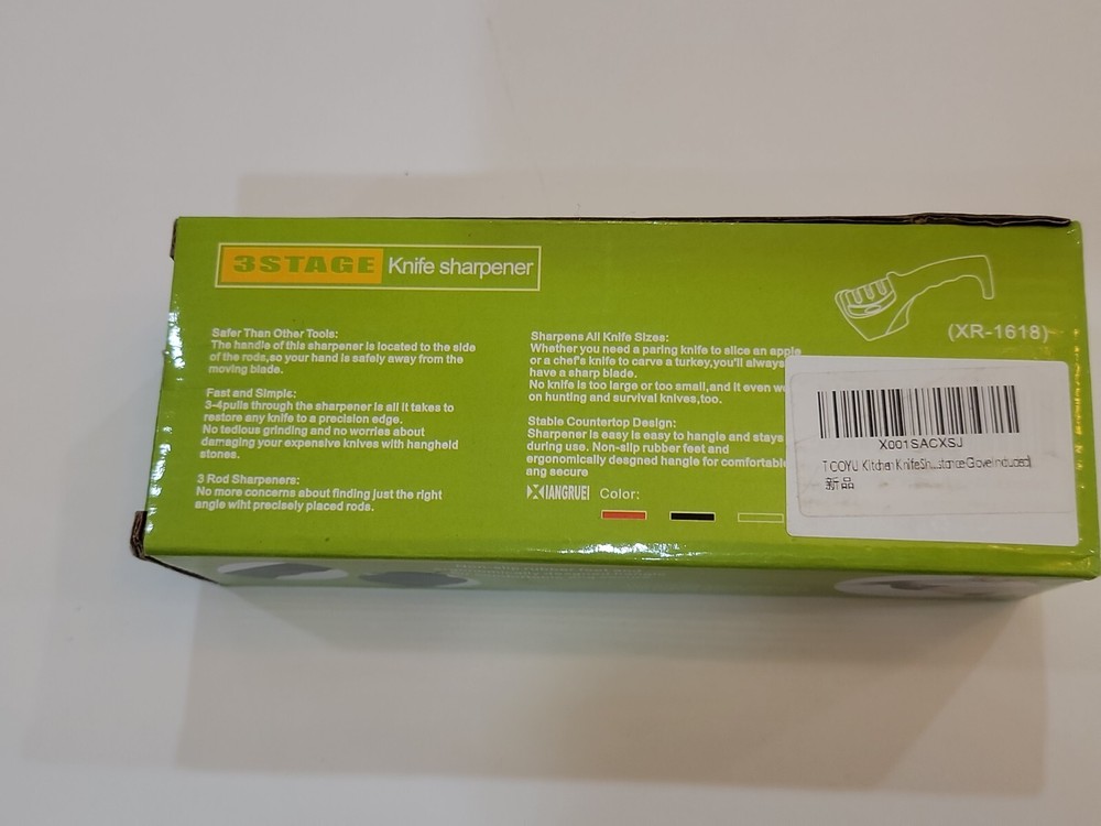 Knife SHARPENER Professional System Ceramic Tungsten includes glove!