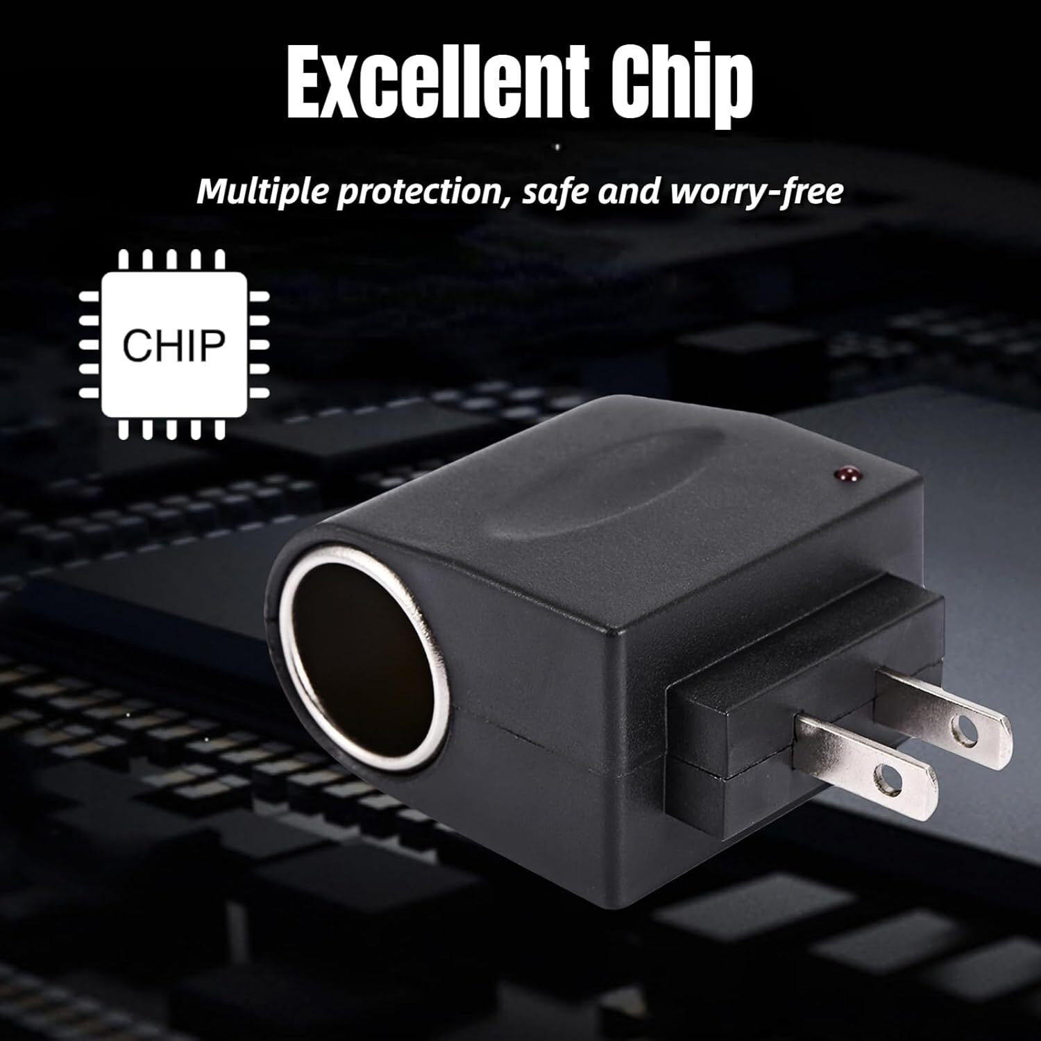 New 110V - 240V AC Plug To 12V DC Car Cigarette Lighter Converter Socket Adapter