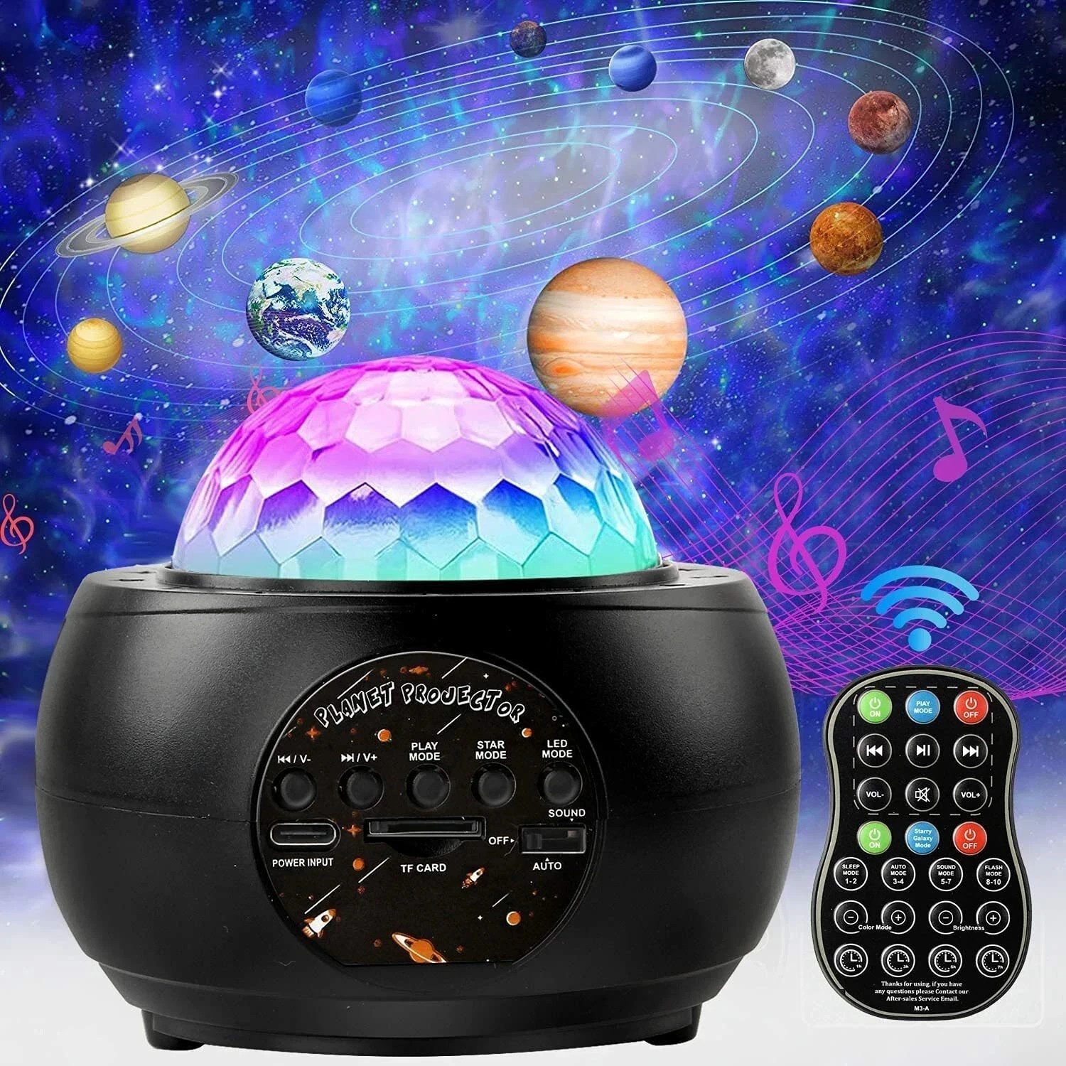 Projector Galaxy Starry Sky Night Light Ocean Star Party Speaker LED Lamp Remote
