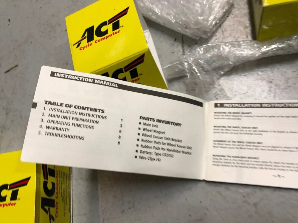 NOS Vintage ACT Cycle Computer