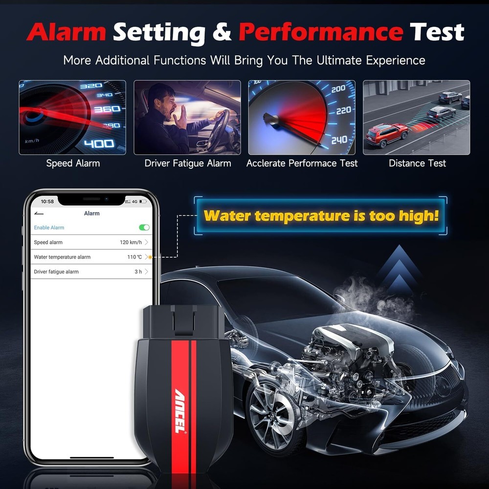 ANCEL BD200 Car OBD2 Scanner Bluetooth Code Reader Check Engine Diagnostic Tool