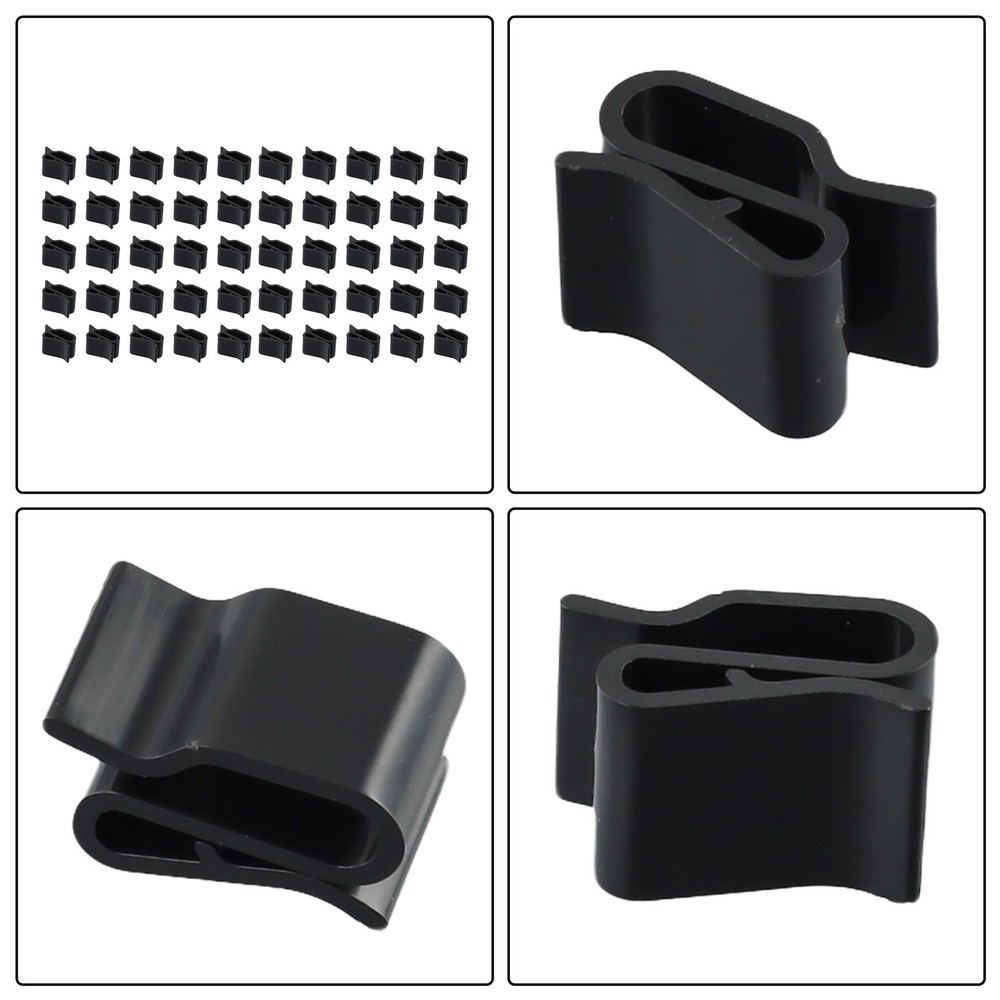 Solar Panel Clip Cable Mount Outdoor Plastic Temperature Resistant 2 Lines