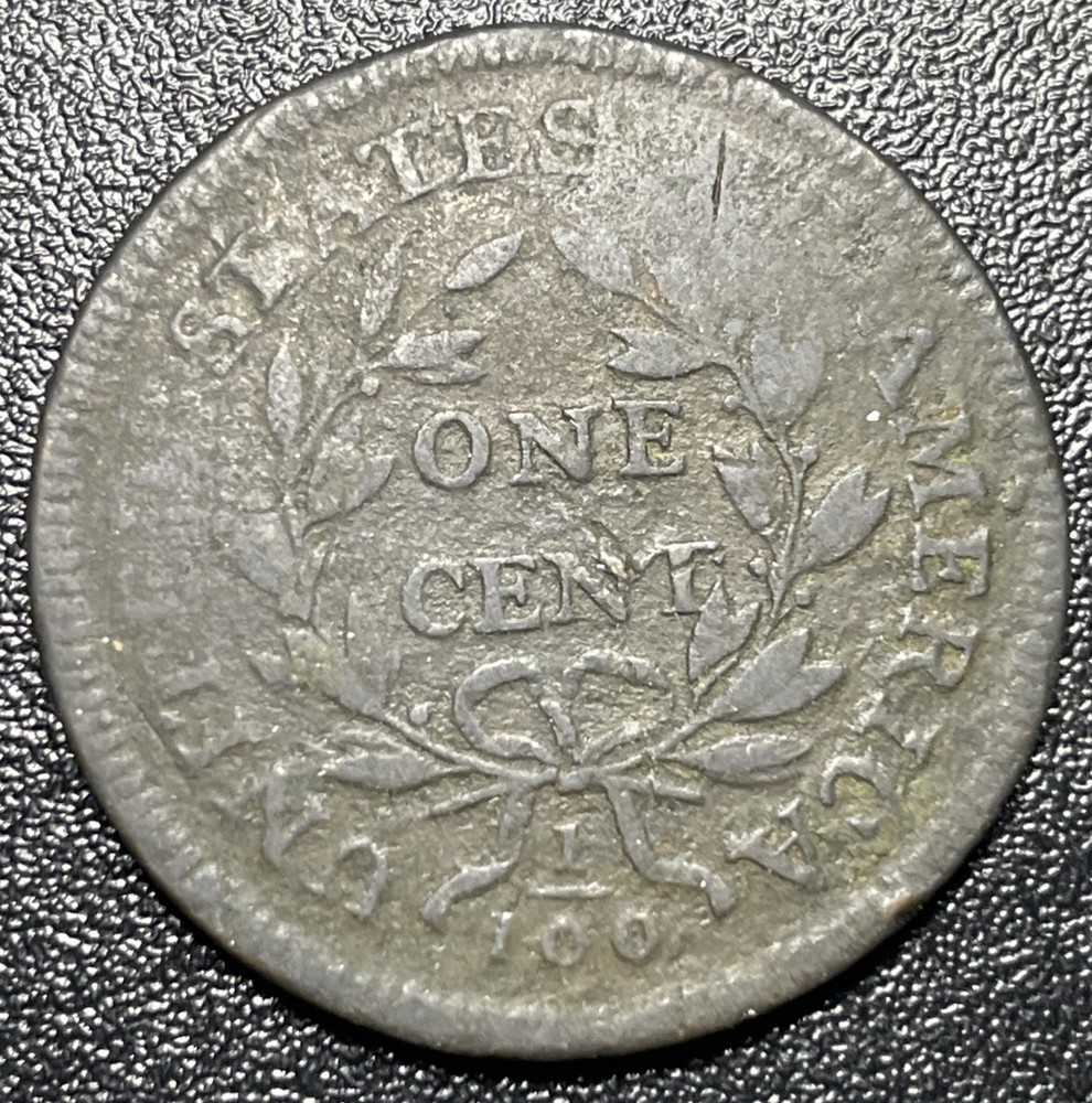 1797 Draped Bust Large Cent 1c VG Details Key Date Early Cent