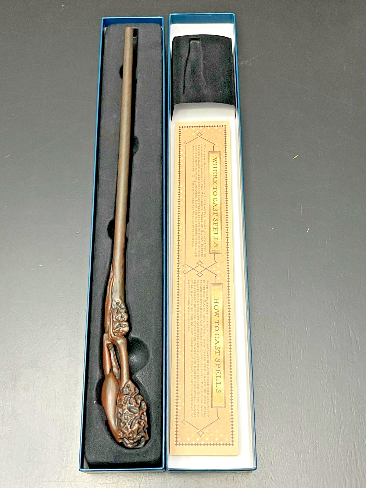 Harry Potter Kingsley Shacklebolt Interactive Wand Universal Studios Epic NIB