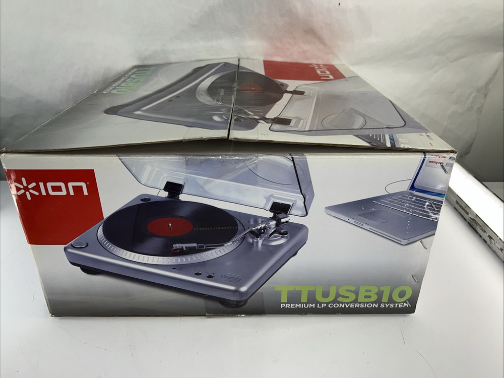 Ion TTUSB10 Premium LP Conversion Turntable USB Record Player **NEW IN OPEN BOX!