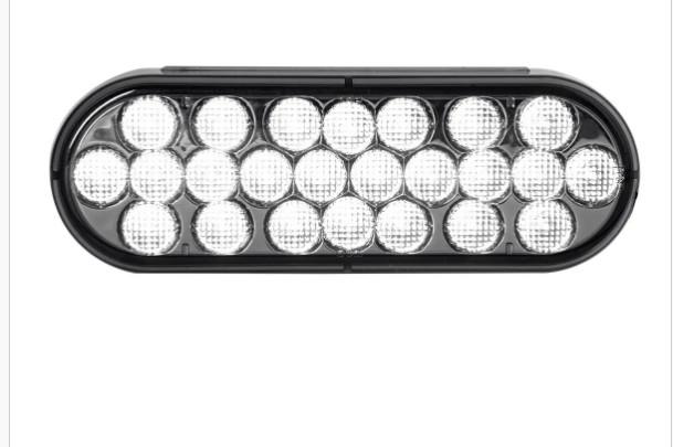 OVAL PEARL LED LIGHT SMOKE LENS