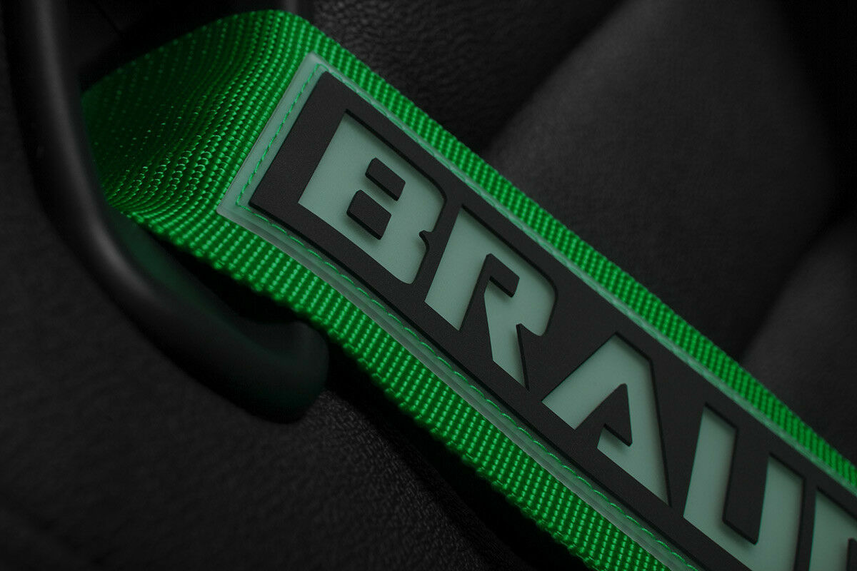 BRAUM Racing GREEN 5 Point 3" Inch SFI Certified 16.1 Racing Harness Single New