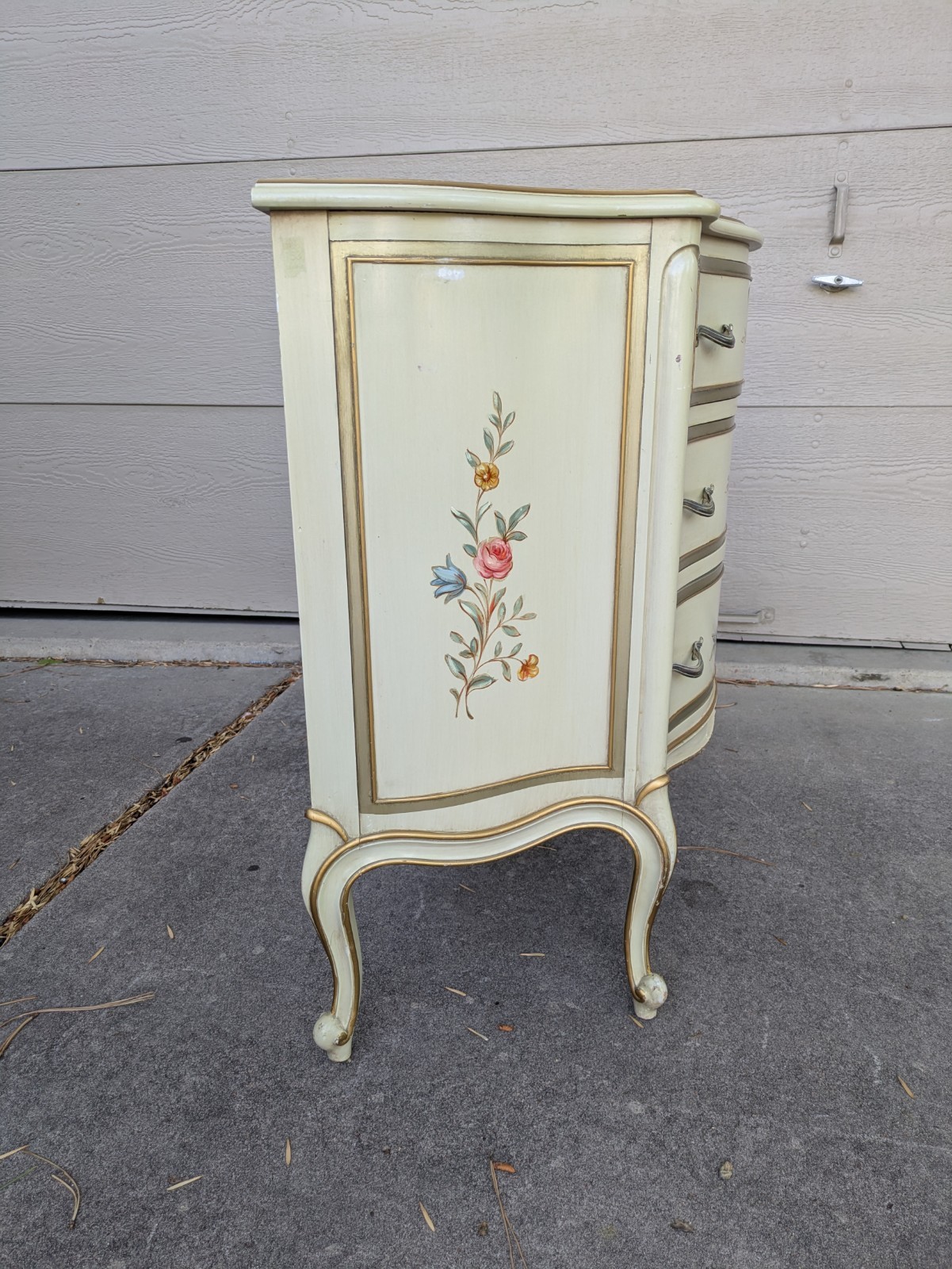 Vintage Drexel Touraine French Provincial Bachelor Dresser Chest of 3 Drawers