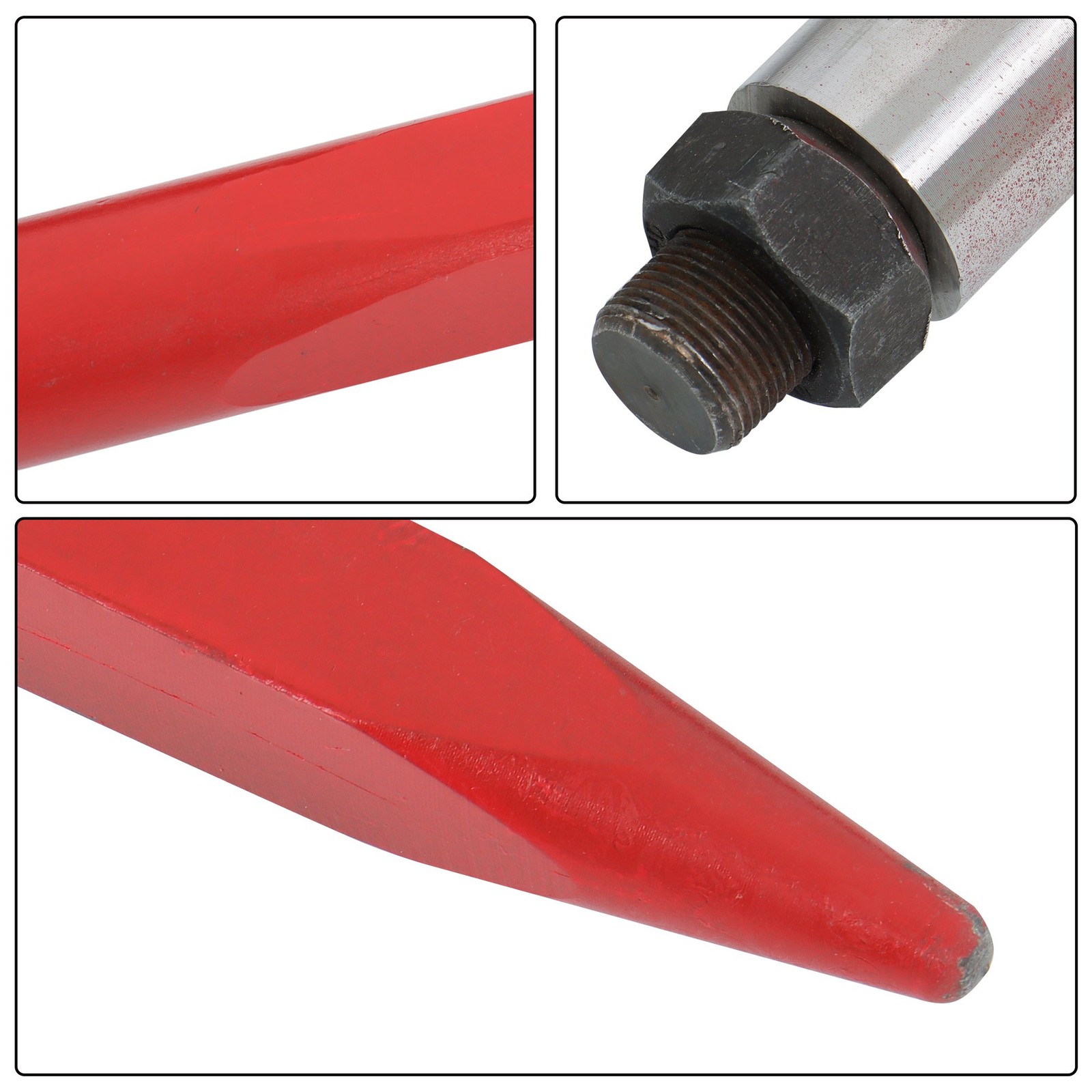 Hay Bale Spear 49" 4500 lbs Capacity 2Pcs Spike Fork For Tractors Loaders Red