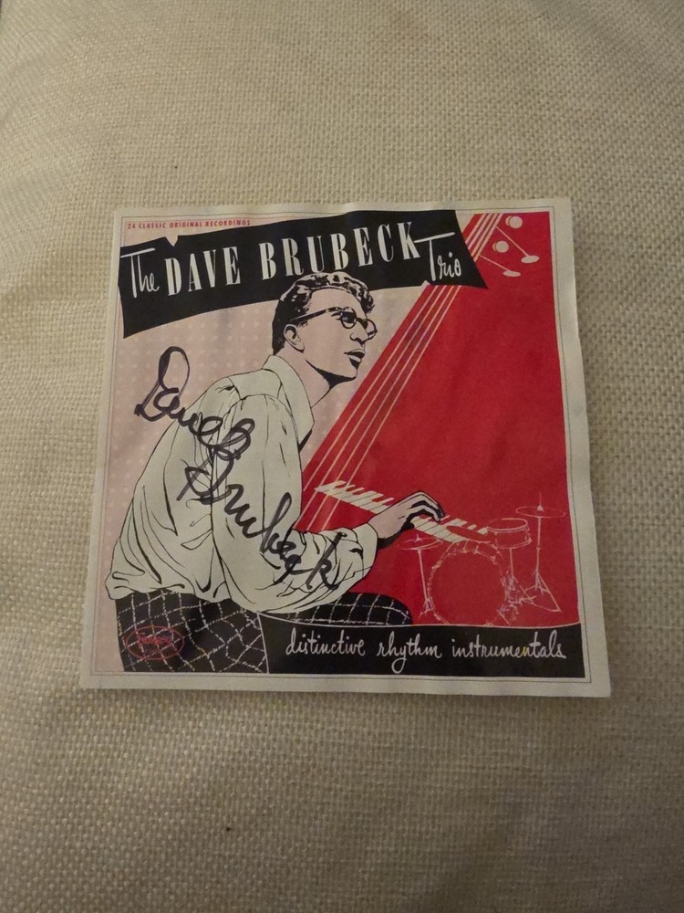 DAVE BRUBECK  signed Cd Sleeve