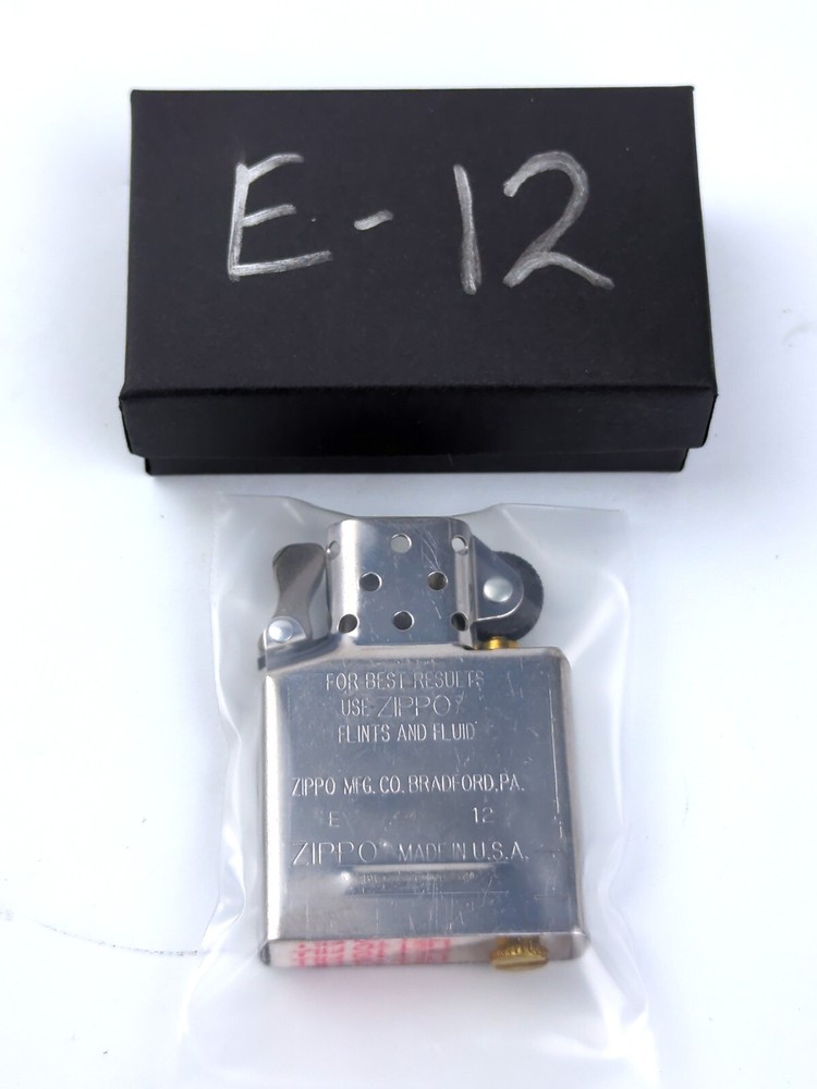 ZIPPO Chrome Plated REPLACEMENT Lighter INSERT - NEW, Never Fired! Vintage 2012