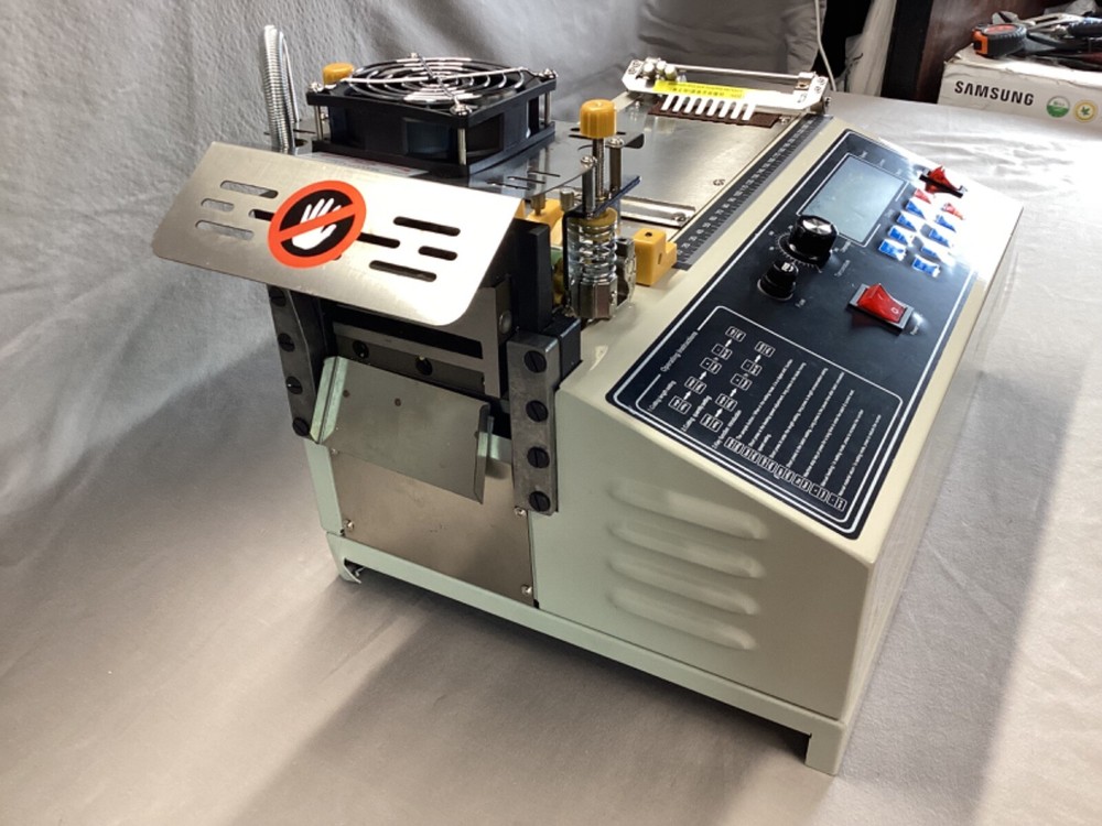 RBaysale Webbing Cutting Machine LCD Display Cold Hot Cutter Damaged Open Box