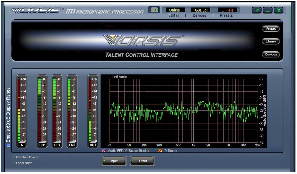 Wheatstone Vorsis M-1 AES Digital 96KHz Voice Processor Preamp Compressor M1