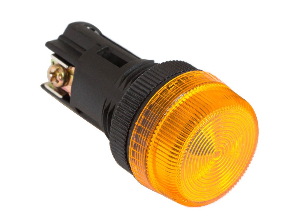NPL-22 ATI Amber LED Pilot Indicator Light 22mm 220V AC Replaceable Lamp