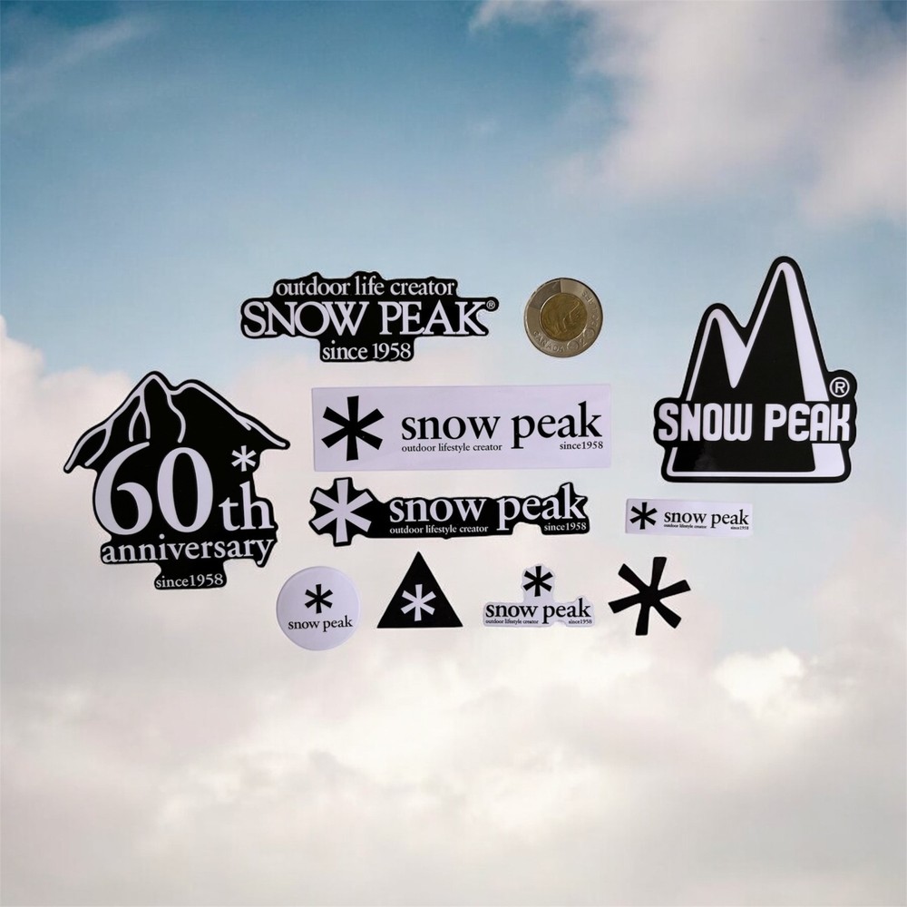 SNOWPEAK Laminated Stickers - Gloss Finish