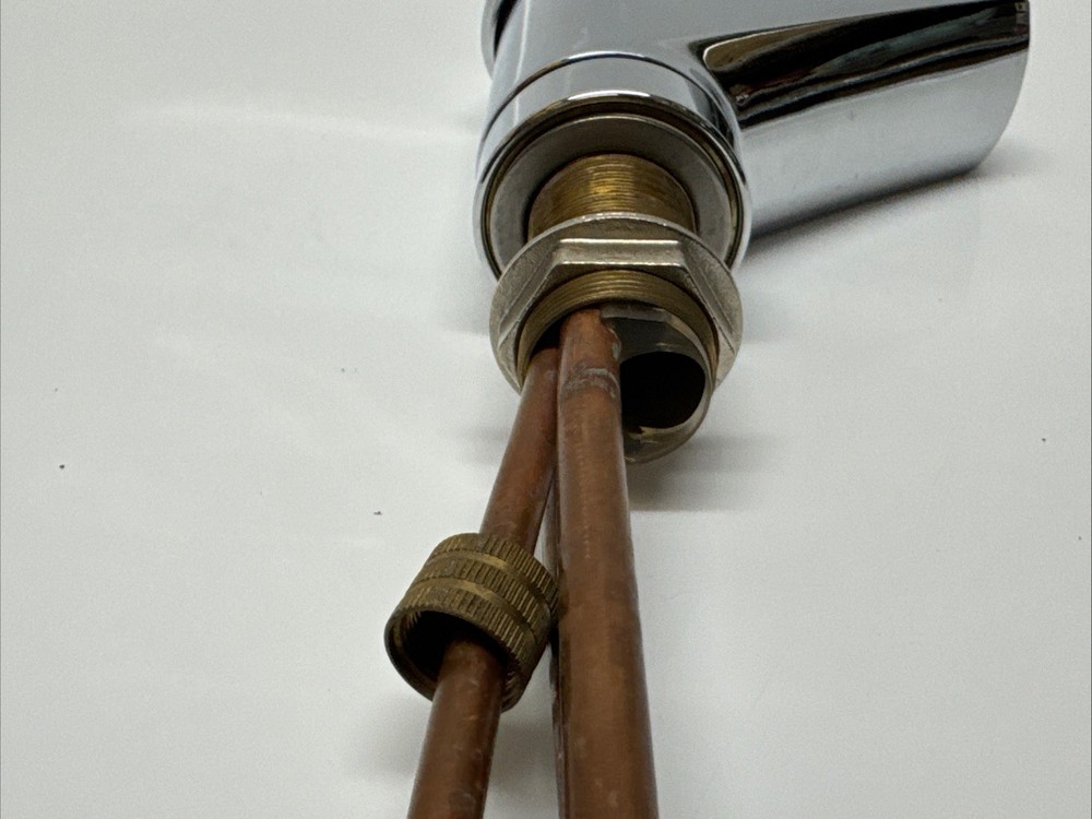 KWC Domo Chrome & White Single Kitchen Faucet, Core Unit Only (no Pull-out)