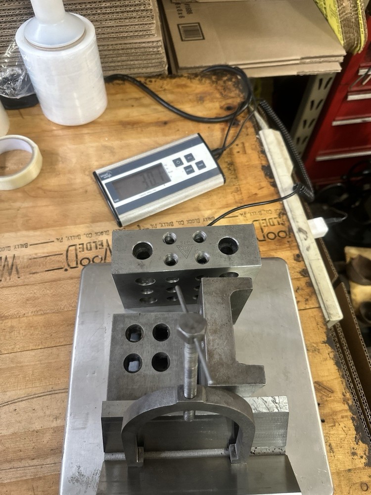 Milling Machine Set Up Blocks & Large V Block With Clamp