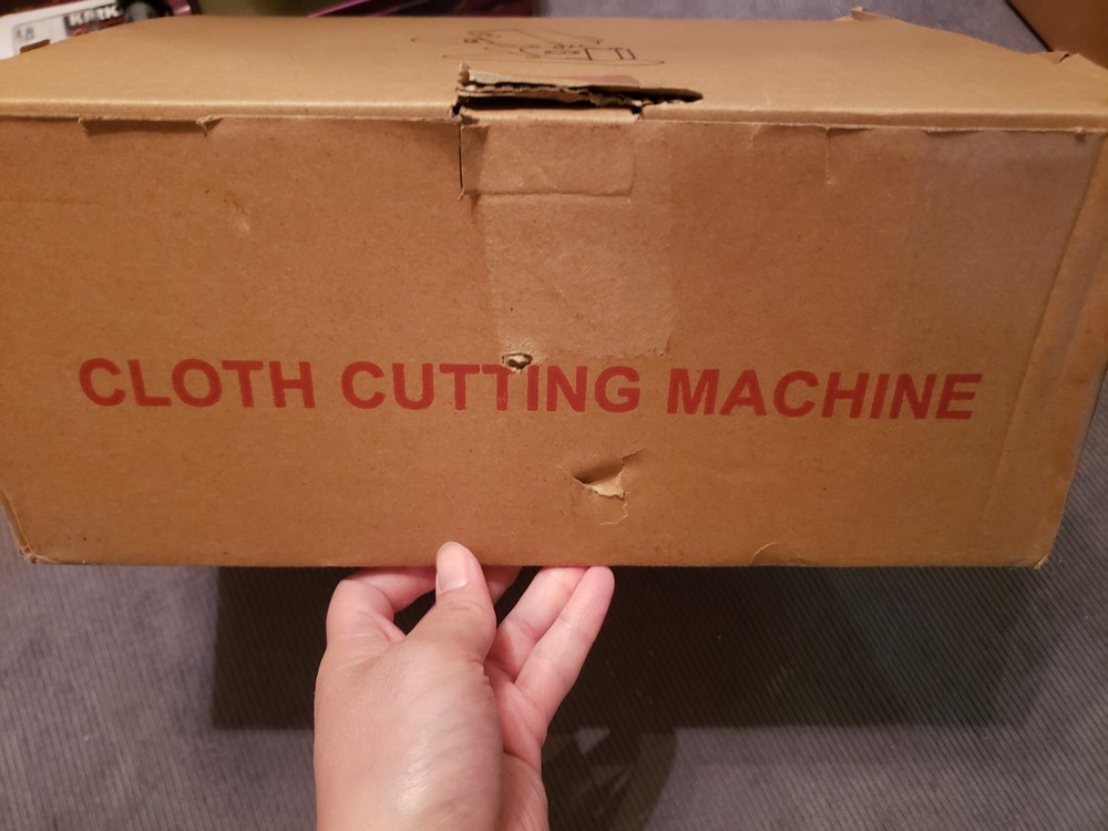 [OPEN BOX] Electric RC-100 Fabric Cloth Cutting Machine for Multiple Layers