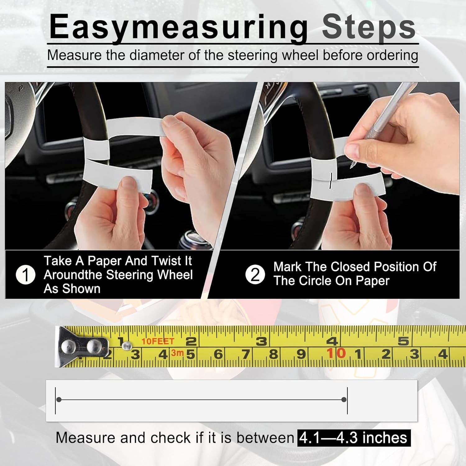 Car Steering Wheel Desk Tray Laptop Eating Travel Accessory Black