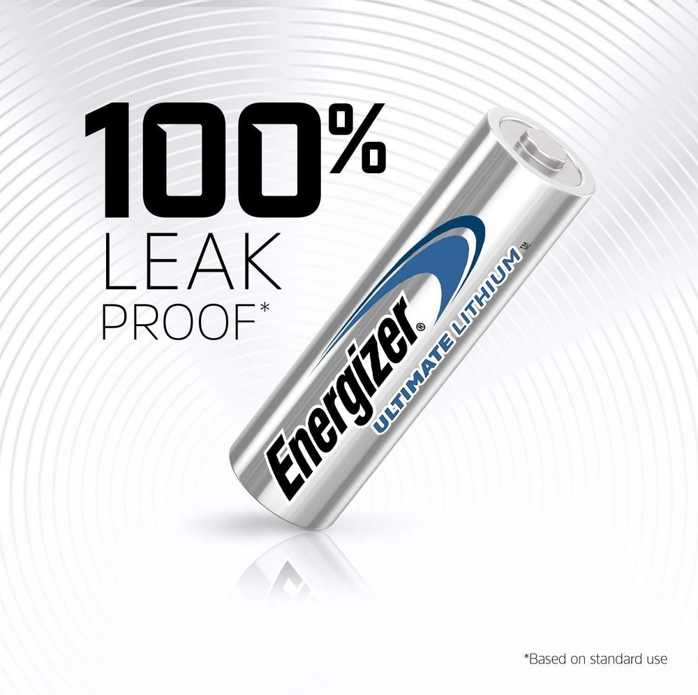 Energizer L91 AA Ultimate Lithium 1.5 Volt Battery - Bulk Pack(Counts 4)