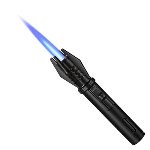 Mini Torch Lighter Straight Flame Bright Fire Small Refillable Butane Lighter