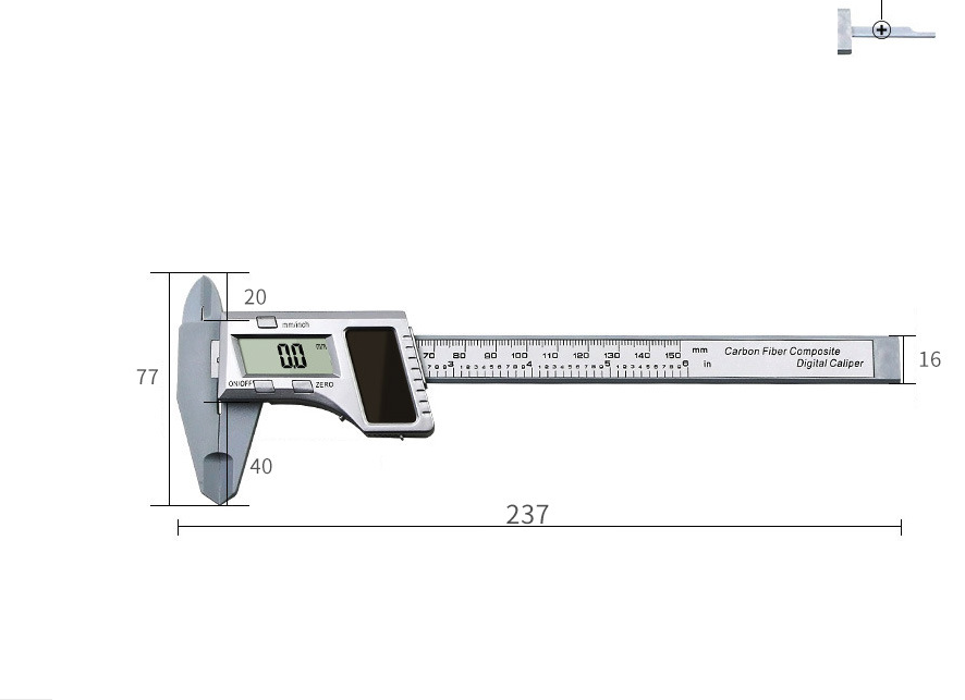 New Caliper 0-150mm Absolute Digital Digimatic Vernier silvery