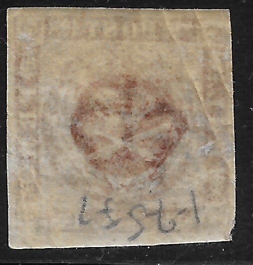 1858 DENMARK SC#7🔥 USED 🔥CD "4"AALBORG