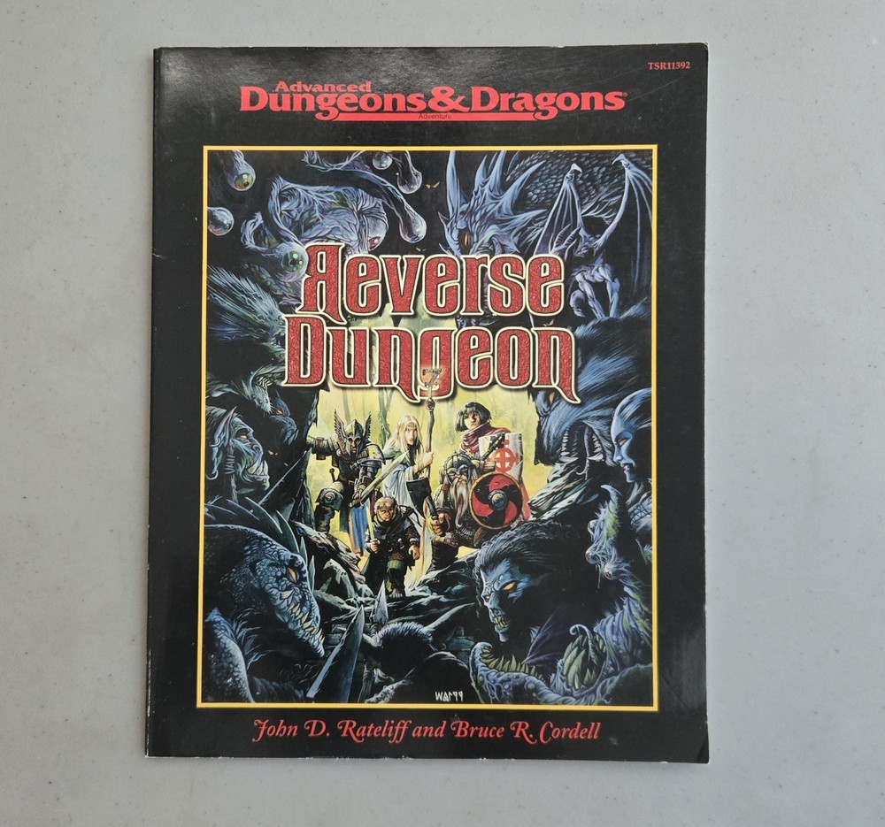 Reverse Dungeon Advanced Dungeons & Dragons D&D TSR - OOP Softcover