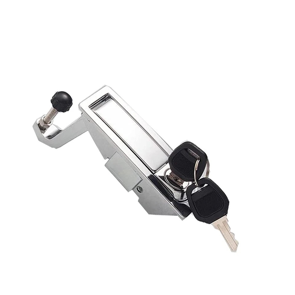 2 PCS Compression Latch Lock Trigger Zinc Alloy Adjustable Lever Flush Silver