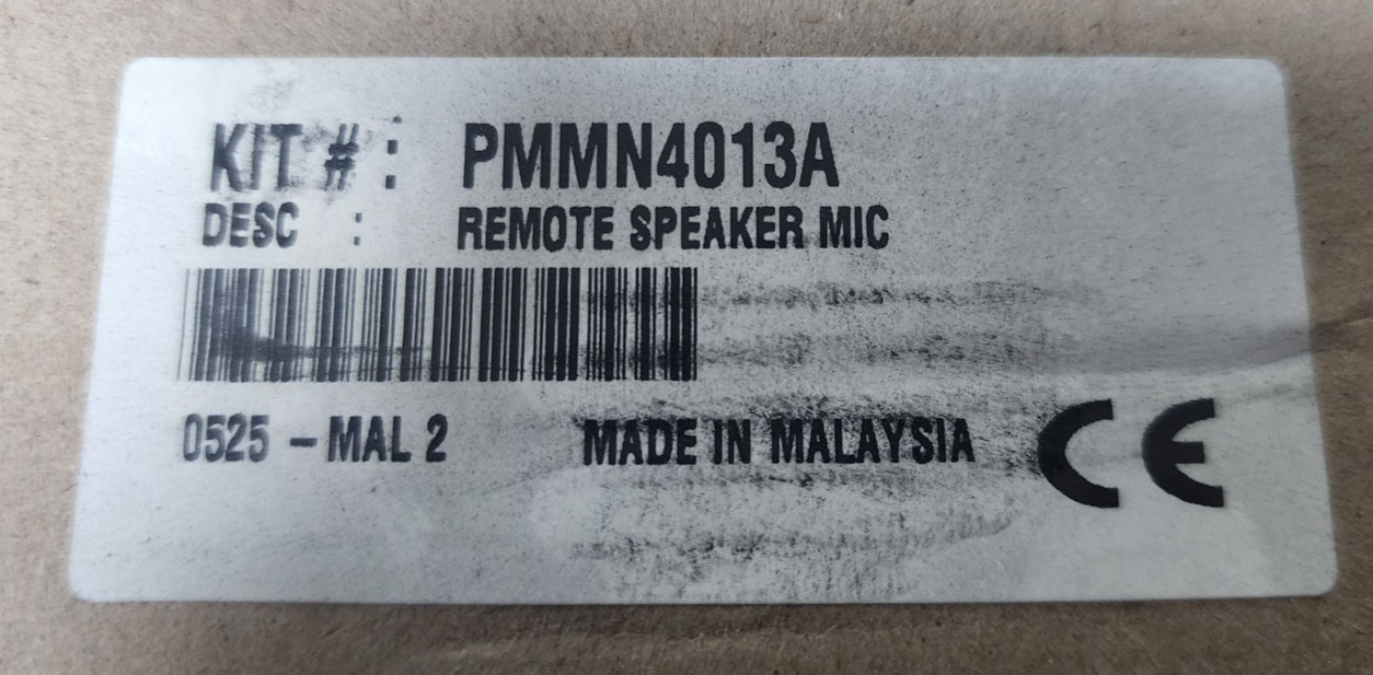 🤠 NEW MOTOROLA PMMN4013A REMOTE SPEAKER MICROPHONE 2 PIN