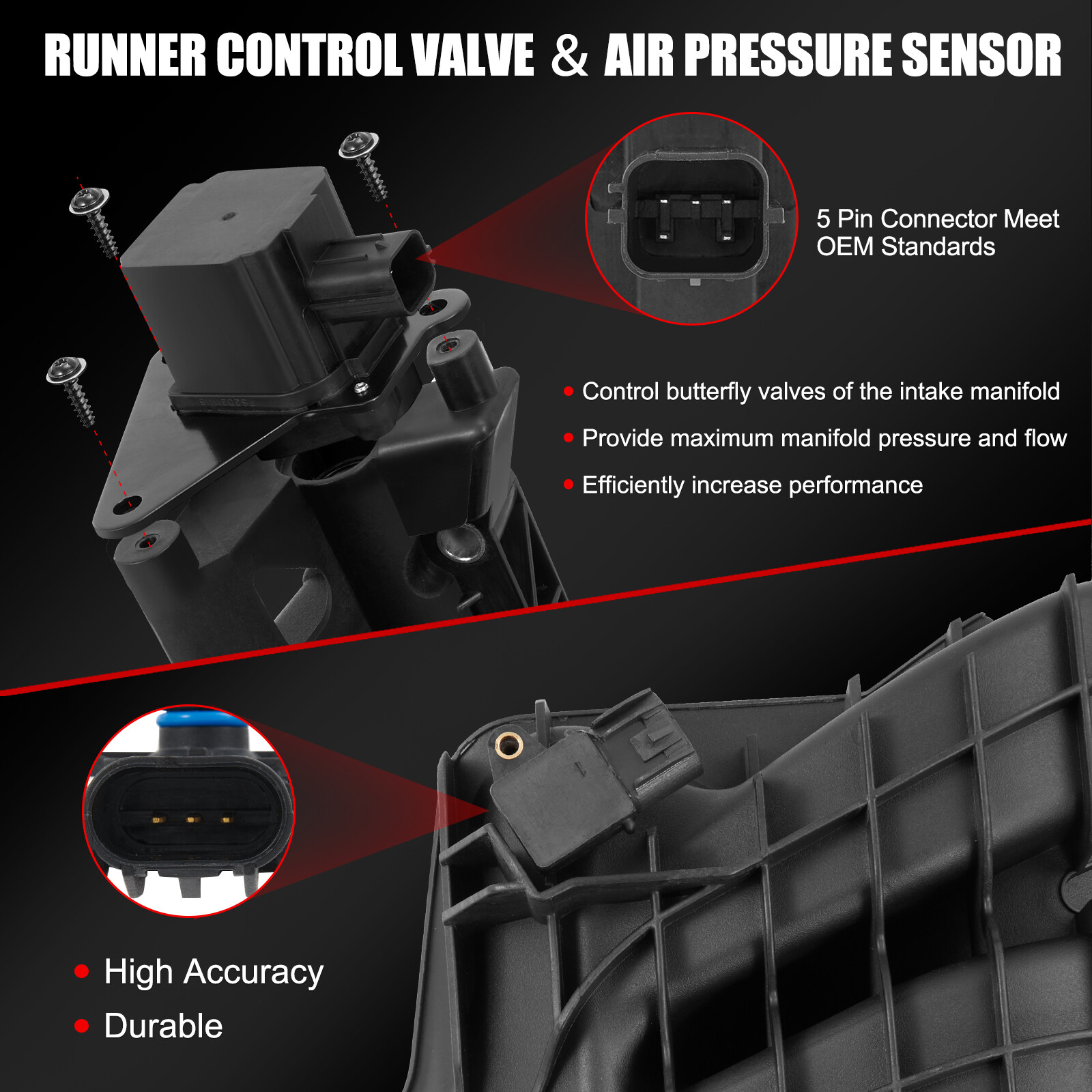 Intake Manifold w/ Runner Control Valve Fits 07-17 Jeep Patriot Compass Caliber