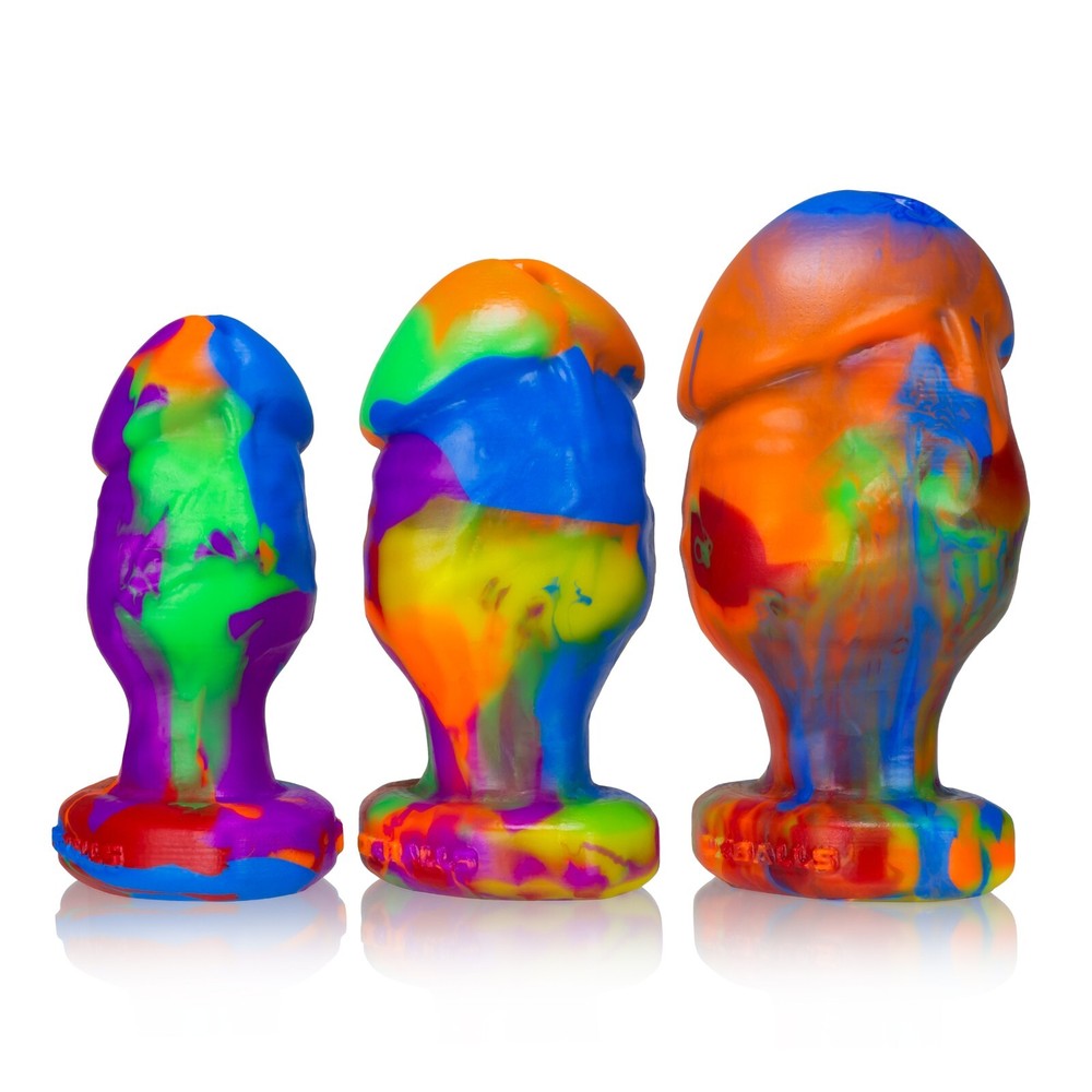Oxballs Honcho Stumpy Dick Shape Buttplug Rainbow