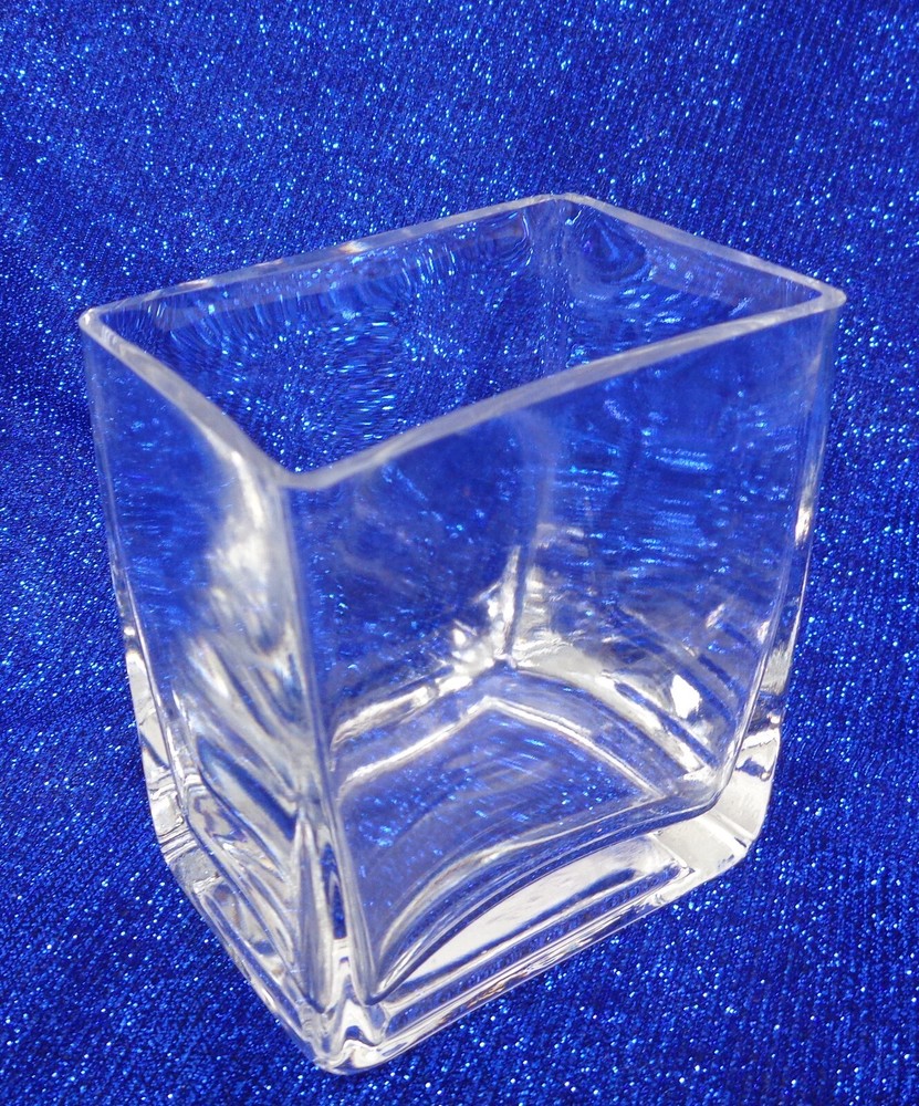 3-1/2" Clear Glass Vase
