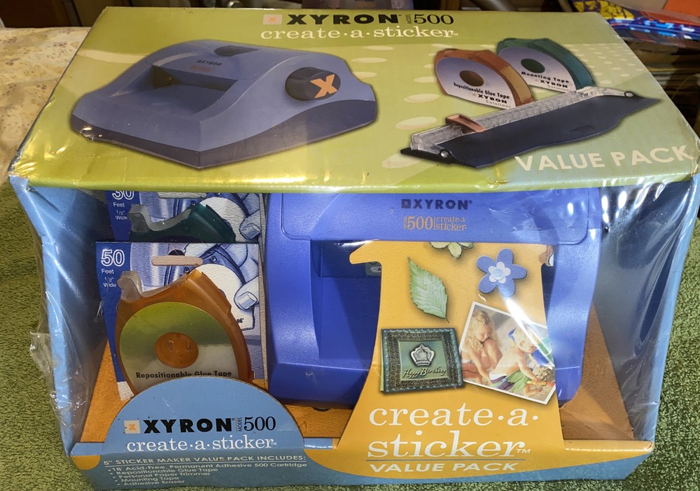Xyron Model 500 Create A Sticker Value Pack. Sticker Machine & Extras