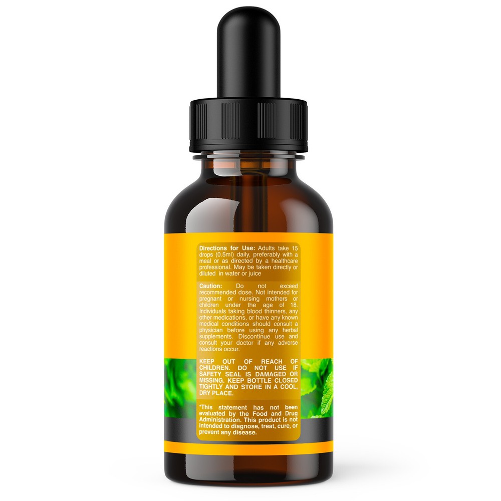 Organic Lemon Balm Leaf Liquid Extract for Immune Support 30mL