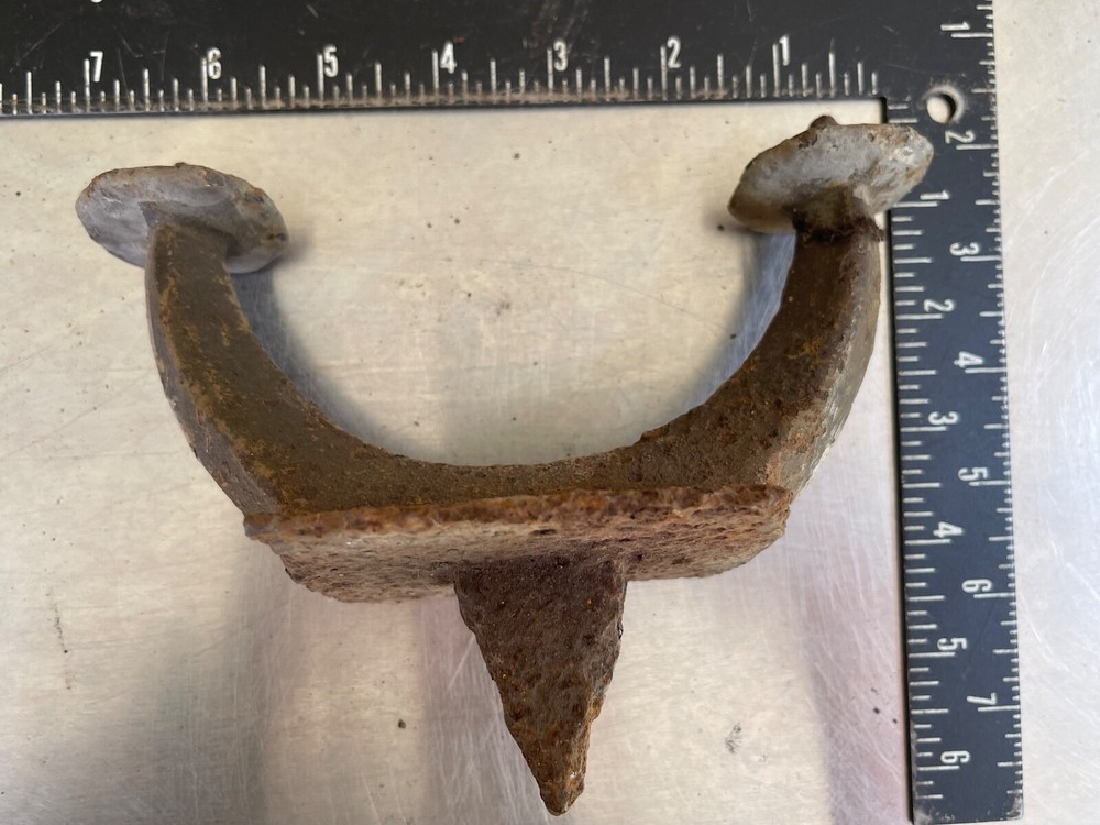 Antique Blacksmith Smith Forge Stake Dog & Clamp Forming Tool