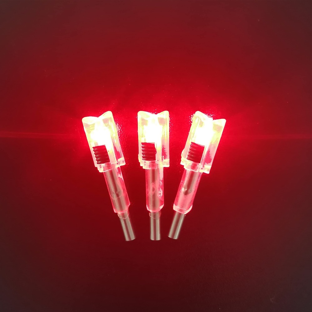 DEEPOWER Crossbow Lighted Nock with ON/Off Switch 4 Pack with .285”/.297&#