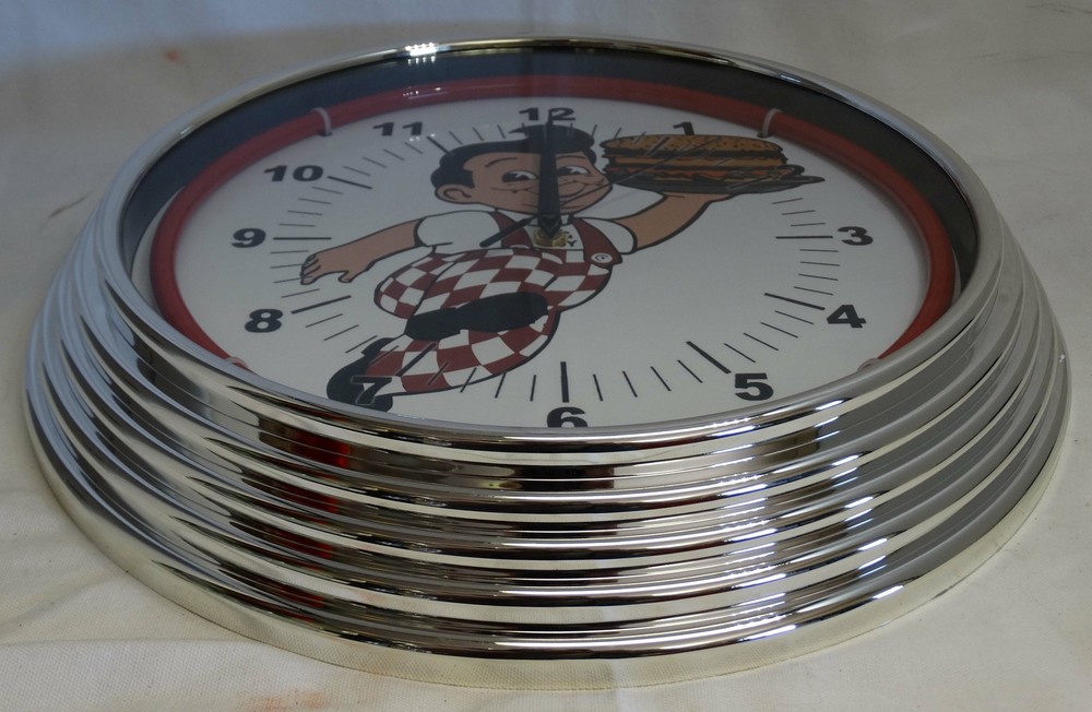 Bob's Big Boy Red Single Neon Clock
