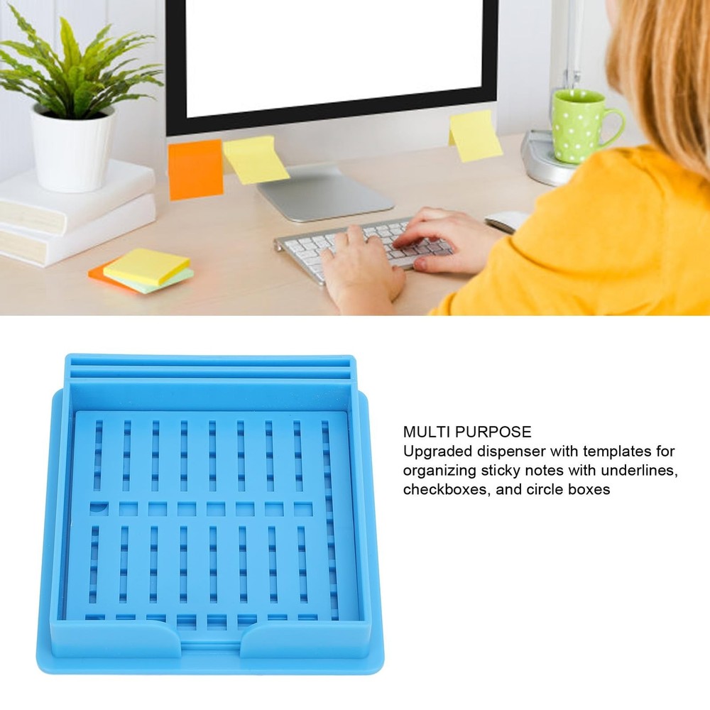 Sticky Note Holder Compatible with Post It Notes, 3.7 x 3.6'' Sticky Pads Dis...