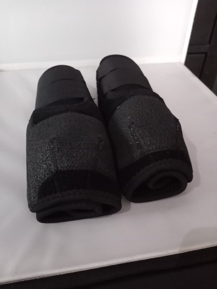 horses Protective Boots, Black, Hind, front Medium