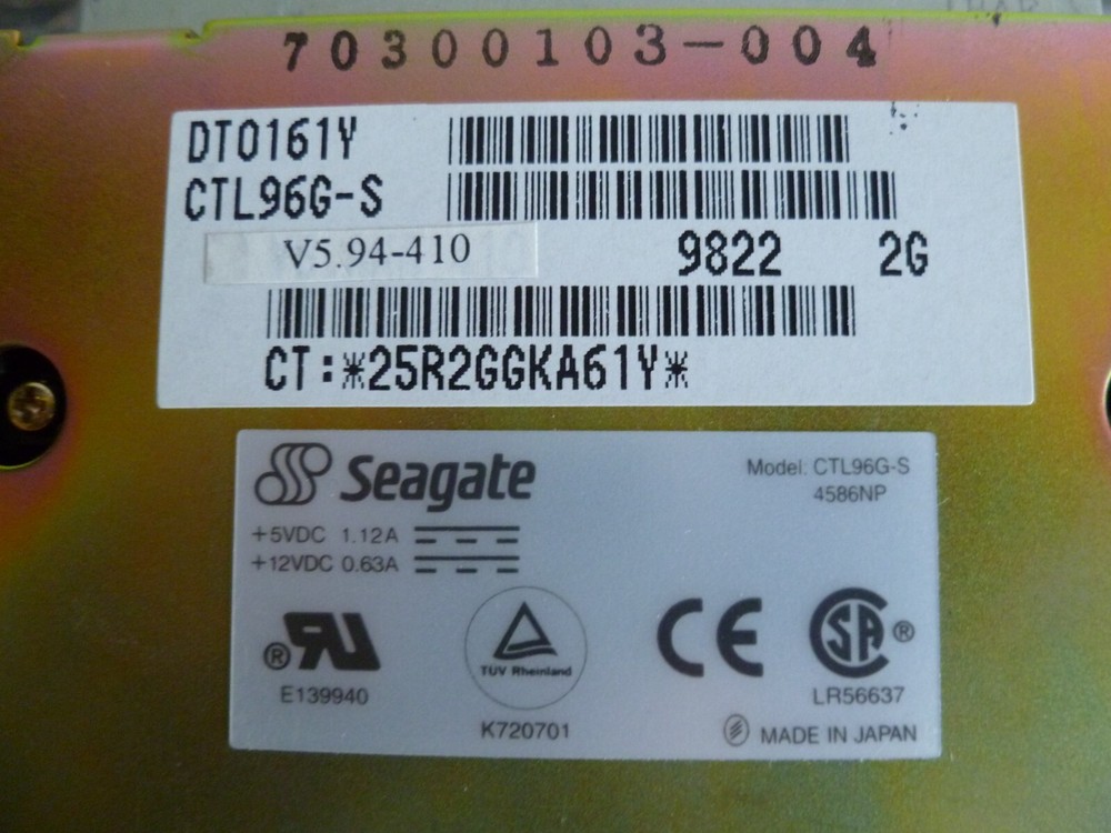 SEAGATE CTL96G-S SCSI DDS-2 Autoloader Tape Drive