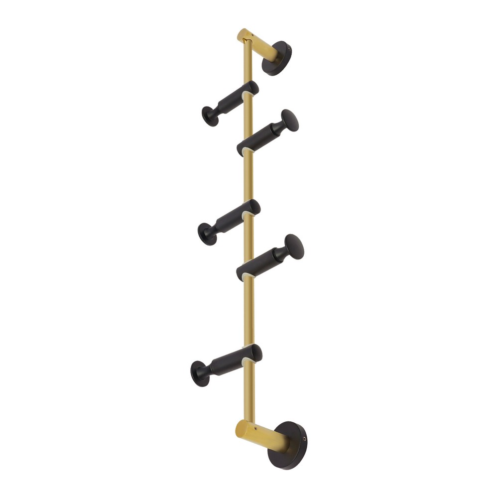 Coat Rack with 5 Adjustable Hooks Wall Mounted Vertical Coat Rack Coat Rack