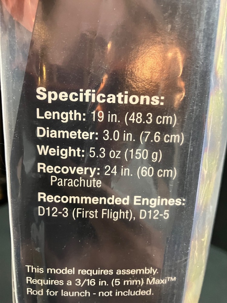 Original Version (long OOP) Estes Big Daddy Flying Model Rocket Kit - Sealed