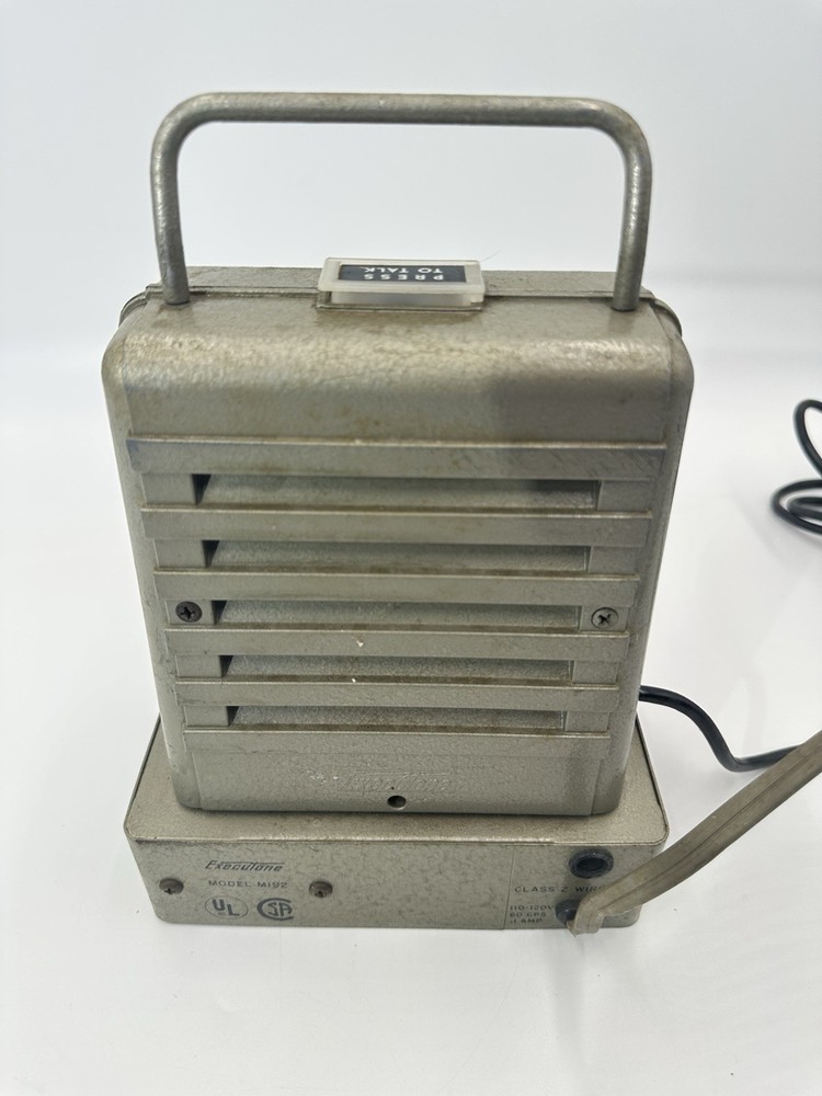 Vintage Executone Model M192 Office Intercom Speakers Bell System UNTESTED