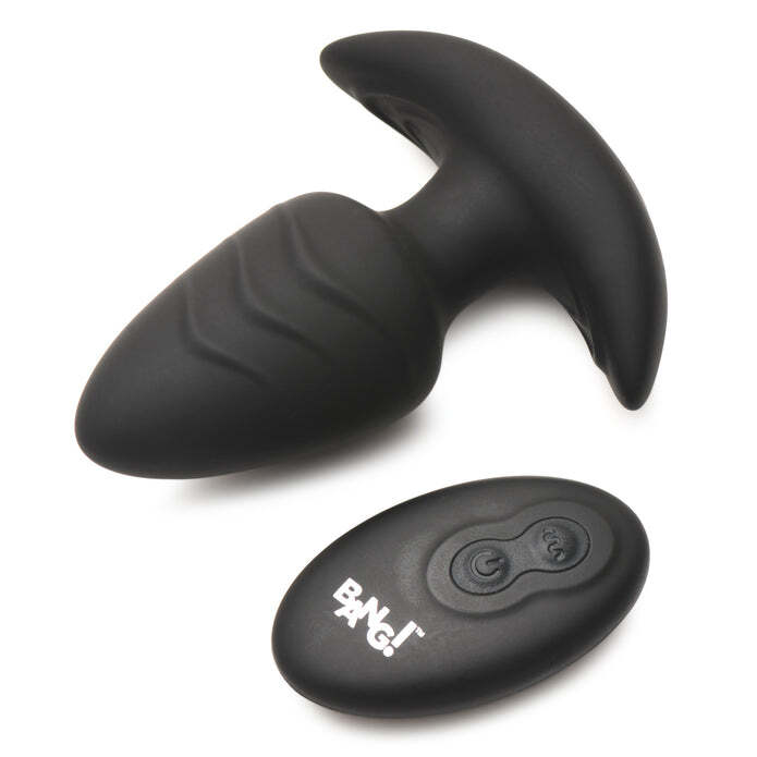 Bang! Rotating & Vibrating Tapered Butt Plug w/Remote