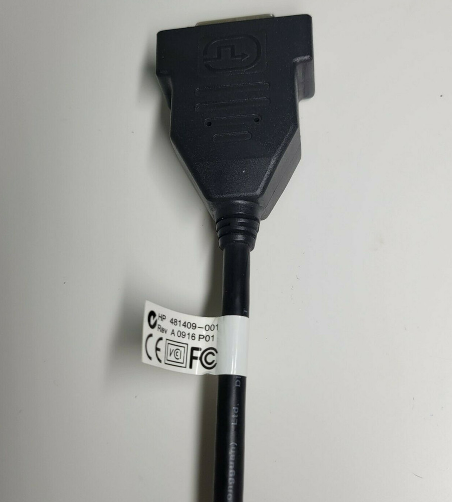 HP DisplayPort to DVI Conversion Cable - 7.5" , Universal, Black