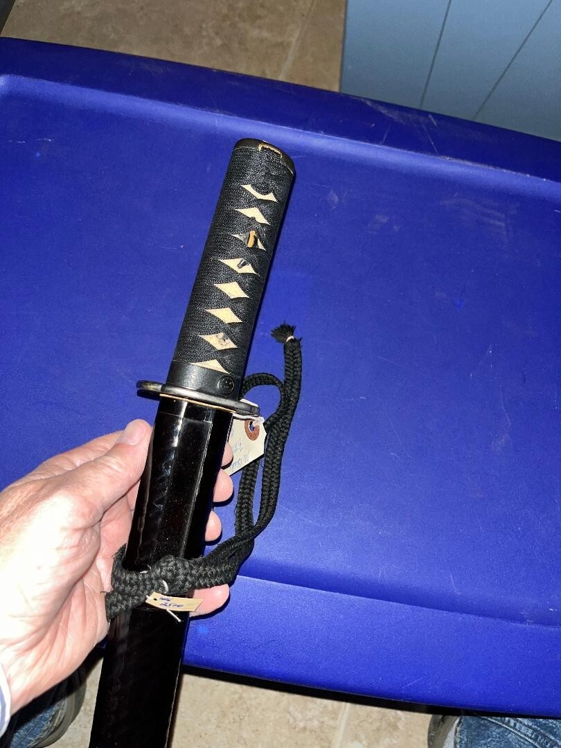 SAMURAI JAPANESE DAGGER TANTO SWORD & SCABBARD KOSHIRAE (ONLY) Z